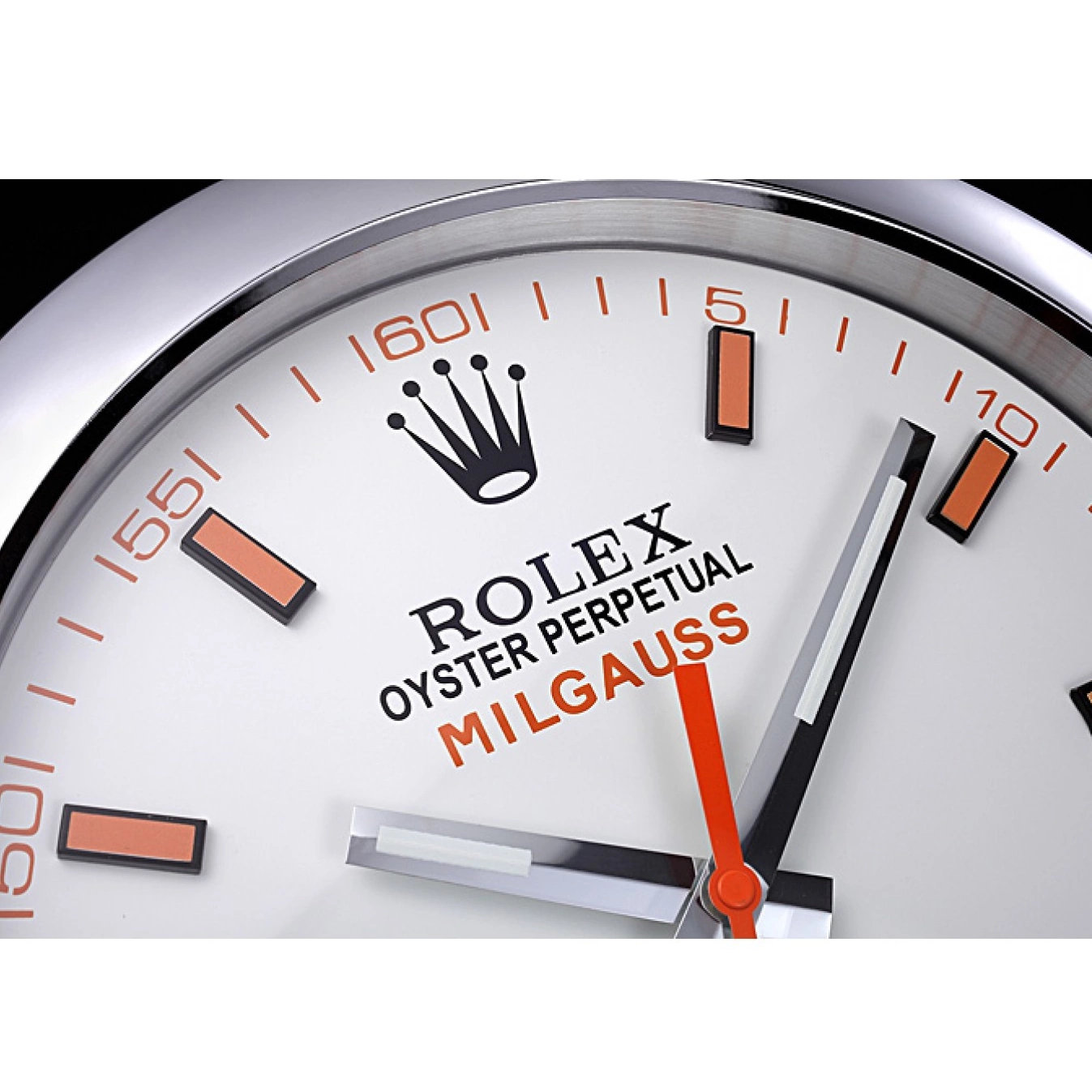 MiroTime 0812 Rolex Milgauss Wall Clock Silver 621910